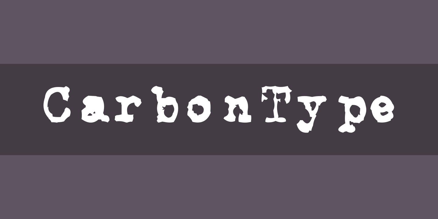 Schriftart CarbonType